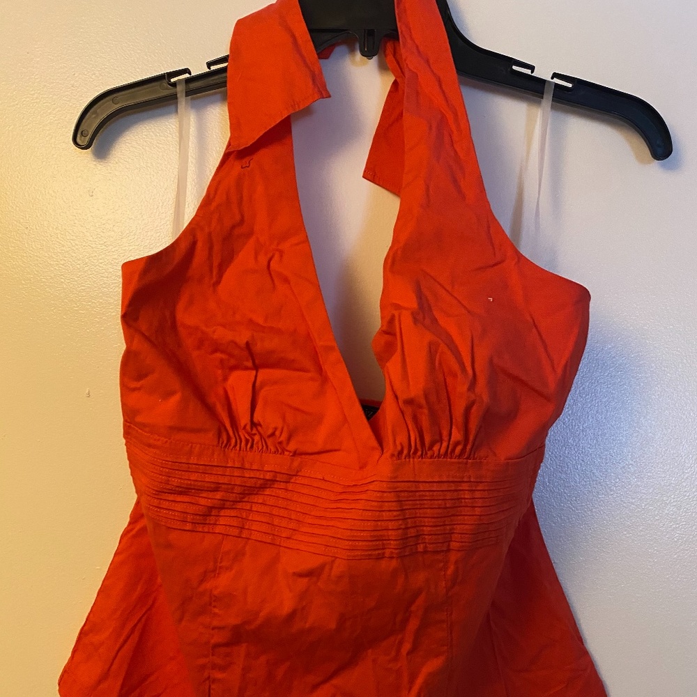 Aziz Womens Top Red